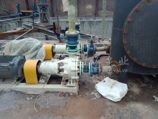 绿环脱硫泵在河北磁县安装调试中